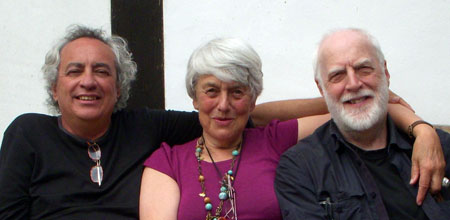 Image of Philip Harland, David Grove and Jennifer relaxing in France 2007